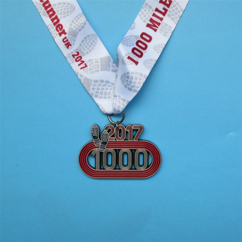 Hersteller kundenspezifischer hochwertiger Metall -Metall -Marathon -Sportmedaille