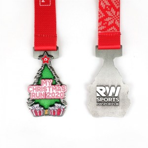 Holiday Run Medaillen farbenfrohe weiche Emaille Schwimmen Running Dancing Metallmedaille