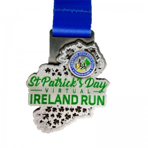 Custom Silicon Ribbon Epoxy Sport Competition Awards Run Medal zum Laufen