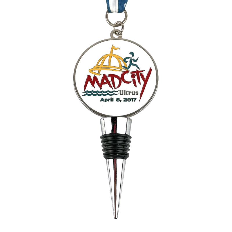 Custom Halb Marathon Medaillen Wein Weinbergflaschen -Stopper Medaille