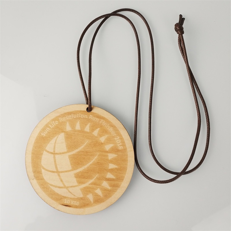 Sportmedaillen und Ribbons Awards Holzmetallholzmedaille
