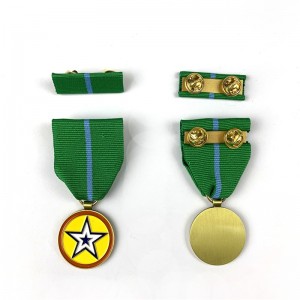 Custom Ehrenmedaille Militärmetallmedaille Ehre mit Pin