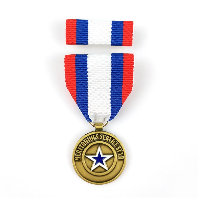 Brauch glänzende goldplattierte Firma Logo Medal of Ehrenmedaille
