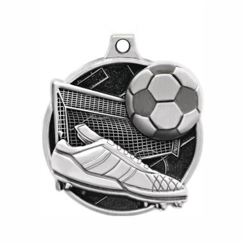 OEM -Herstellung Custom Football Gold 3D -Medaillen Fußball Rennen Rennen Metal Marathon Sportmedaille mit Band
