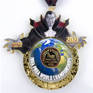 Unique Messing Weiche Emaillefarbene Metallkarte Jigsaw Kombination Run Medaillen