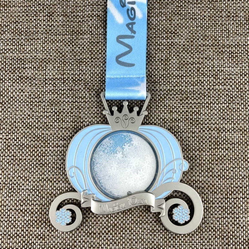 Customisierte Sportmedaillen Rennmedaille Acrylmedaillengewinnermedaillen Kürbis -Run -Medaillen mit sublimiertem Band
