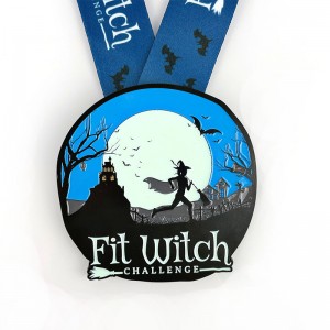 Custom Halloween Medal Halloween Run Medaillen Nacht Run Medaillen Finisher Medaillen Marathon Medaillen